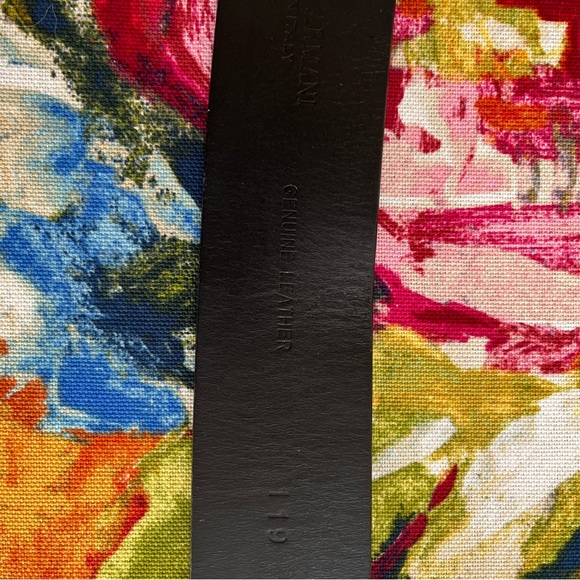 Authentic Giorgio Armani adjustable black leather belt size 54 - Picture 8 of 13